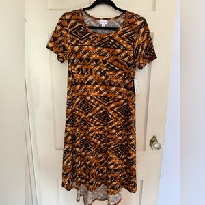 Lularoe Carly Dress T-shirt Midi Dress New XS